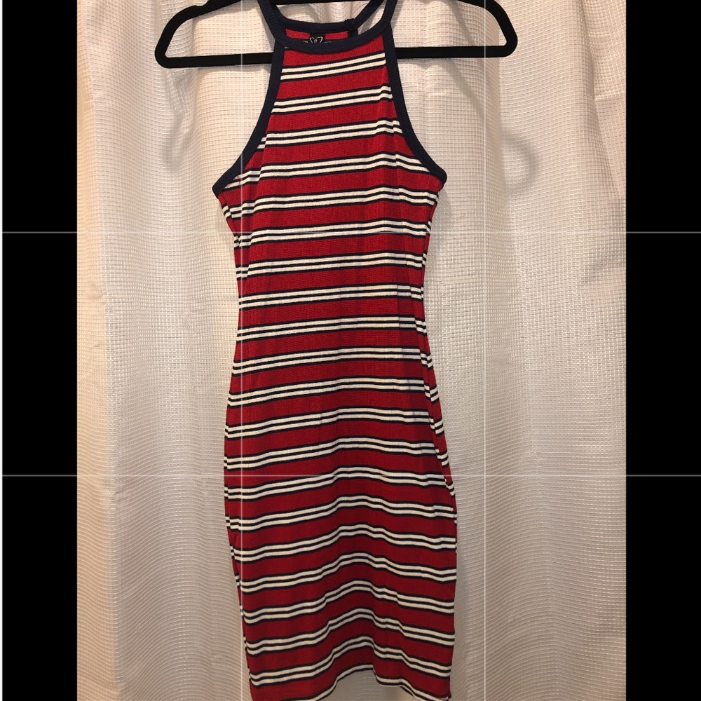 Windsor Store Red, White & Blue stripe tank dress